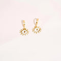 Eye Huggie Hoop Earrings